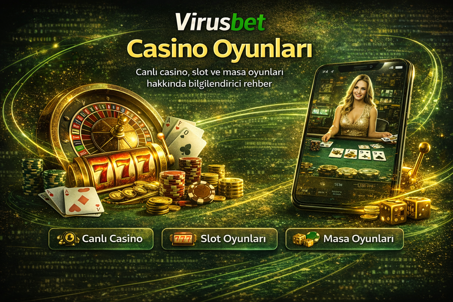 Virusbet casino oyunları ekranı – canlı casino, slot ve masa oyunları seçenekleri