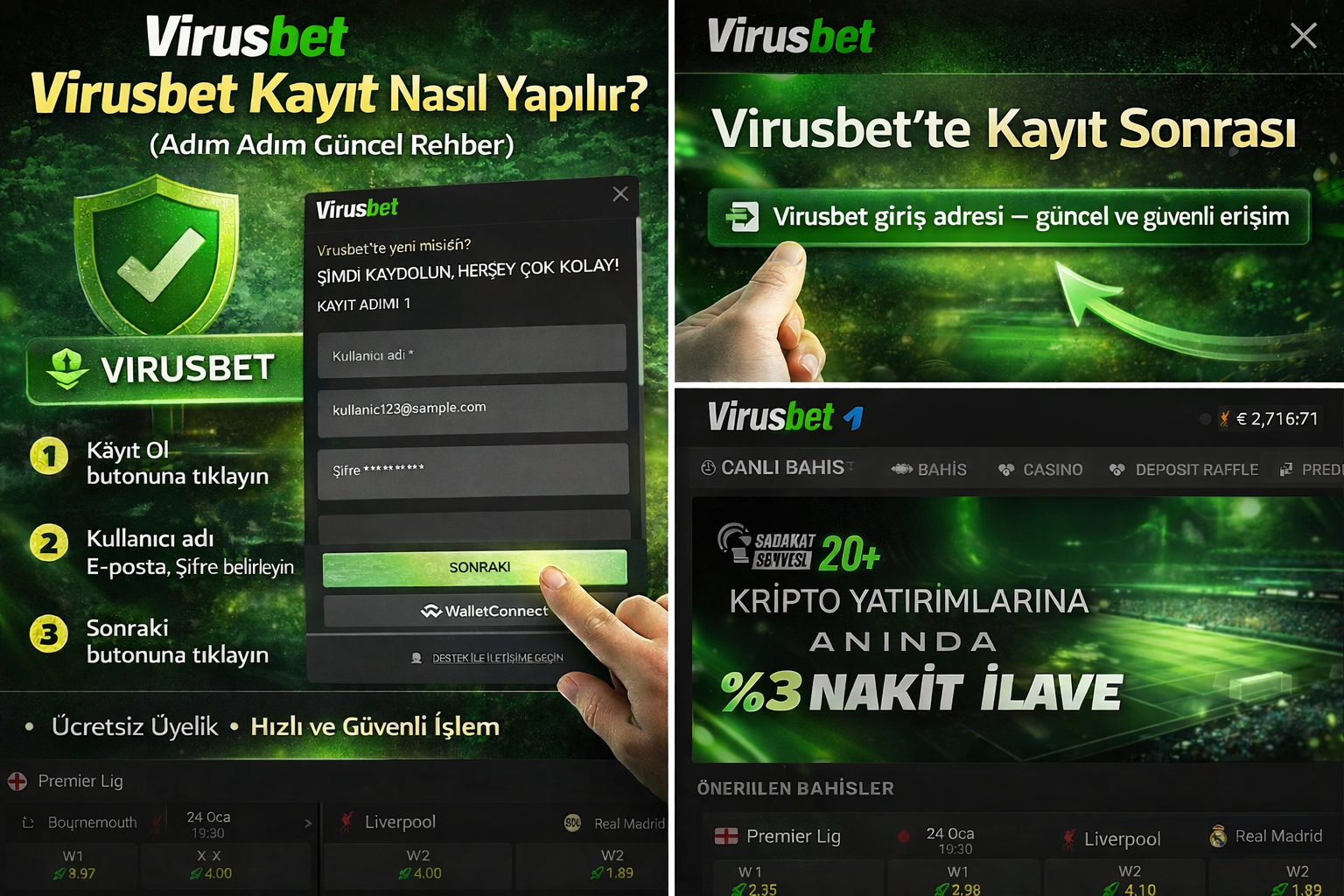 Virusbet kayıt nasıl yapılır, adım adım üyelik ve hesap oluşturma ekranı